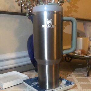 Steel and blue large Stanley cup